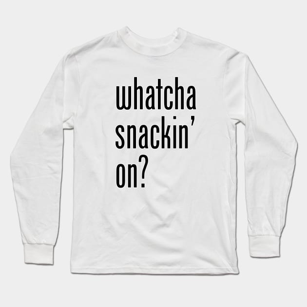 Snack Situation question Long Sleeve T-Shirt by Klytus Media